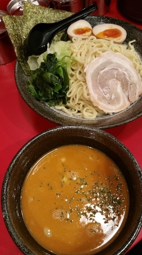「スパイシーカレーつけ麺(限定)」@横浜家系ラーメン 国立 大和家の写真
