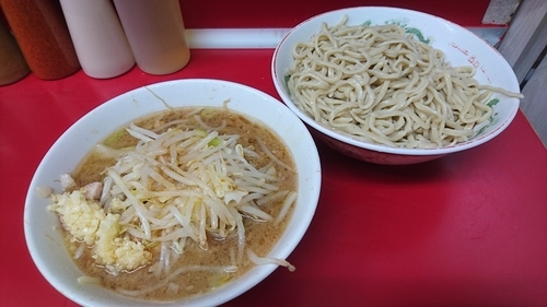 「つけ麺(ニンニク･野菜･カラメ)」@ラーメン二郎 湘南藤沢店の写真