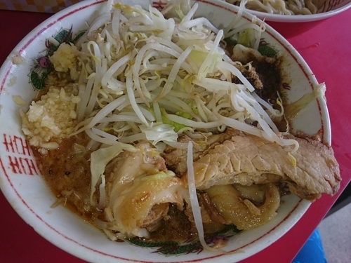 「つけめん(小豚ラーメン+100円現金)」@ラーメン二郎 仙台店の写真
