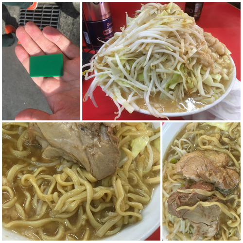 「大ラーメン（全マシ）800円」@ラーメン二郎 松戸駅前店の写真