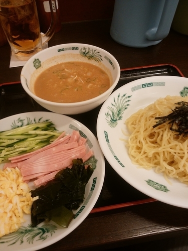 「ごま味噌冷やし麺セット（餃子付き）」@日高屋 新河岸店の写真