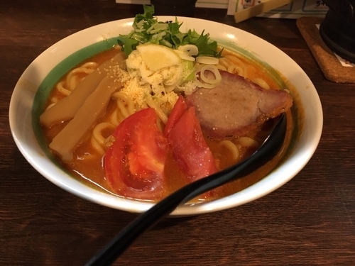 「【夏限定】完熟トマトらぁめん」@自家製麺 麺屋 利八の写真