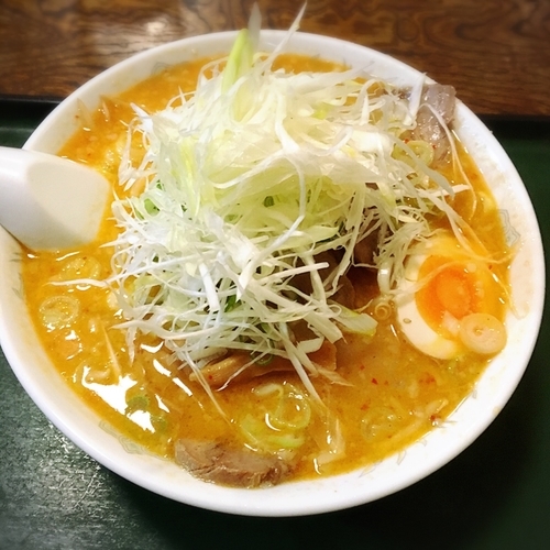 「味噌ラーメン純輝盛り(麺大盛り無料)1070円」@北海とんこつらーめん 純輝 潮来本店の写真