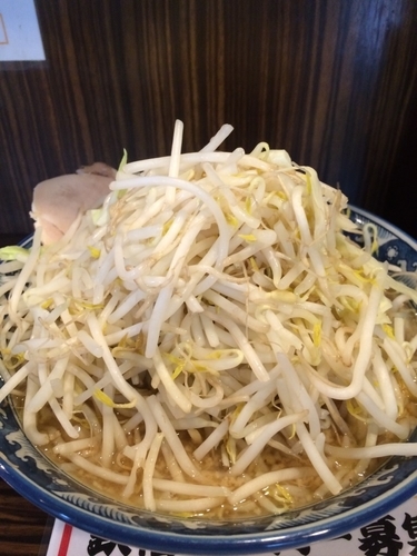 「大盛りラーメン（裏メニュー…もやし横綱盛り）」@ラーメン欽福 両国本店の写真