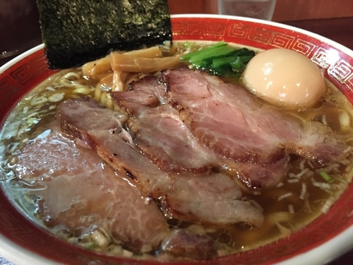 「特しょうゆ平打麺」@麺処 懐やの写真