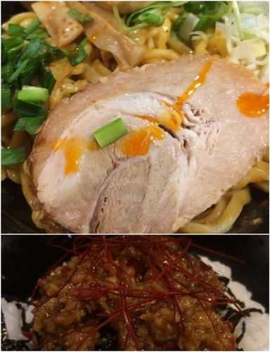 「濃厚ごま冷やし麺+台湾飯」@横浜家系ラーメン 壱角家 新宿3丁目店の写真