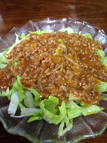 「肉みそあんかけ冷やし」@上尾飯店の写真