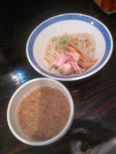 「つけそば（背脂少なめ）７８０円」@背脂煮干中華そば 心やの写真