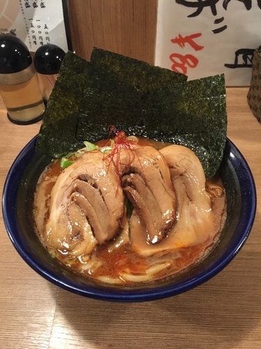 「特製辛醤中華そば(920円)」@伊予源氏車の写真