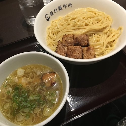 「つけ麺（塩）＋大盛＋肉増し1050円」@中華そば 飯村製作所の写真