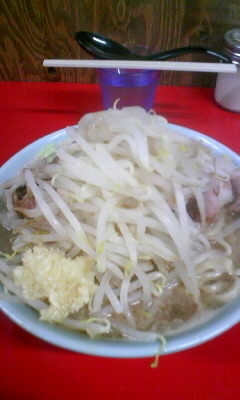 「ラーメン小ぶた入り(ニンニク、アブラ)850円」@ラーメン二郎 新潟店の写真