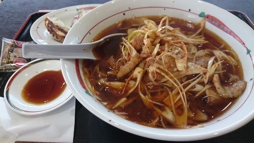 「辛口肉ラーメン」@らーめん 福よし 草加店の写真