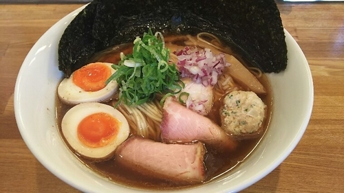 「特製煮干しそば（中細麺）￥1,030」@麺処 いち林の写真