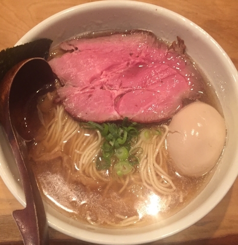 「味玉そば・大盛り」@中華蕎麦 蘭鋳の写真