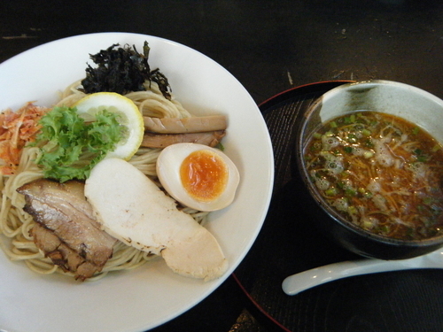 「夏季限定：海老潮つけそば830円」@ゆいが 総本店の写真