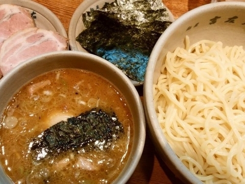 「味玉つけ麺＋チャーシュー＋のり」@麺屋吉左右の写真