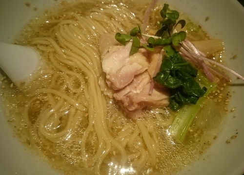 「冷やし塩生姜ラーメン（限定）」@塩生姜らー麺専門店 MANNISHの写真