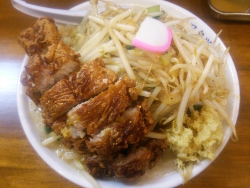 「排骨タンメン（ショウガ）＋野菜増し」@極濃湯麺 フタツメ 八千代店の写真