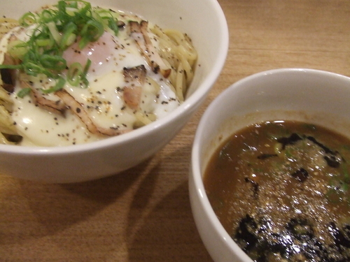 「【期間限定】カルボナーラ風つけ麺　９５０円」@CASA LUCAの写真