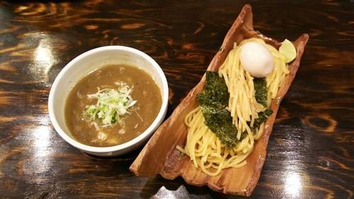 「半熟味玉濃厚つけ麺」@めん処 渚の写真