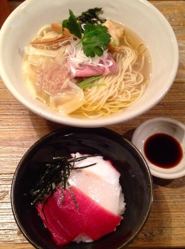 「【限定】天然真鯛出汁の塩らぁめん　970円　魚飯　300円」@Homemade Ramen 麦苗の写真