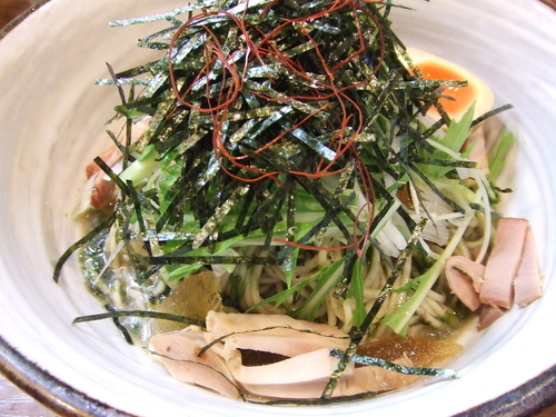 「【限定】生のりの冷やし和えそば　９５０円」@麺処 びぎ屋の写真