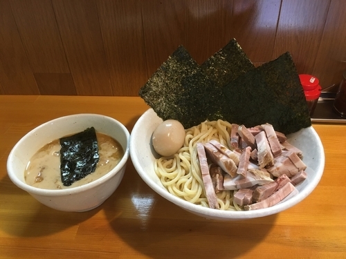 「チャーシューつけ麺＋海苔＋beer」@麺屋 永太の写真