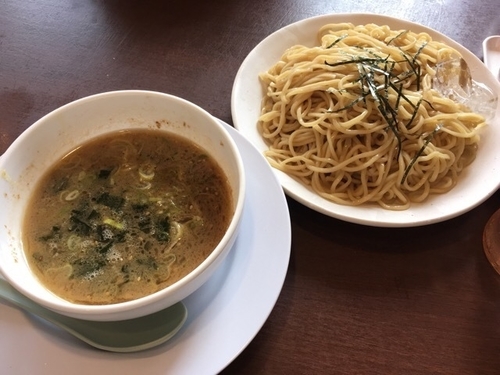 「つけめん(醤油) 大盛無料 ７５０円」@おおぎやラーメン 長野飯山店の写真