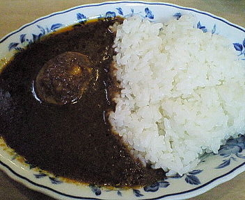 「（ランチセット）煮込み卵カレー（辛口）　７８０円　※」@インドカレー サーラの写真