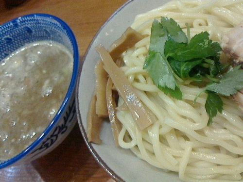 「濃厚つけ麺、大盛り」@麺や百日紅の写真
