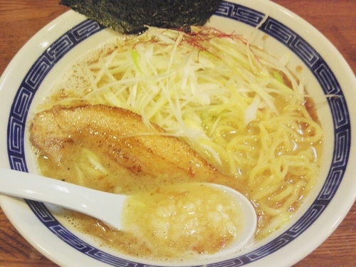 「エビ塩ラーメン￥800・ネギ￥100」@つけめん たまの写真