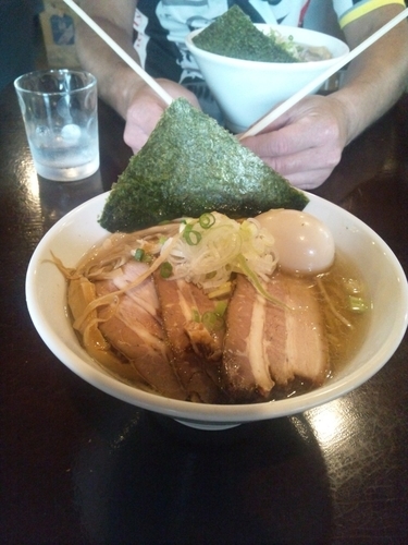 「ぜんぶのせらーめん塩（950円）」@らーめんダイニング 庵の写真