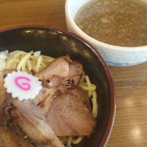 「燕三条系にぼつけ麺（ニンニク　ショウガ）　800⇒700円」@景勝軒 イオンモール太田東店の写真