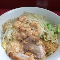 汁なし小¥650円 ニンニクアブラ魚粉