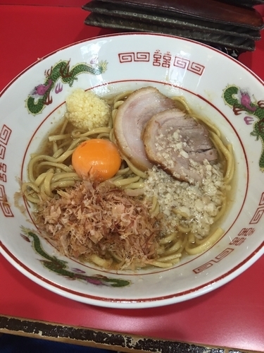 「まぜそば」@赤ひげラーメンの写真