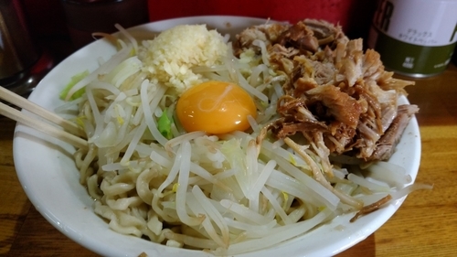 「油そば　ニンニク」@ラーメン髭の写真