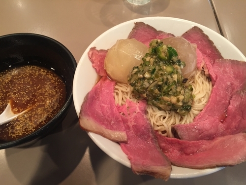 「冷製ローストビーフつけ麺meets出汁and山形のだし」@つけ麺 五ノ神製作所の写真