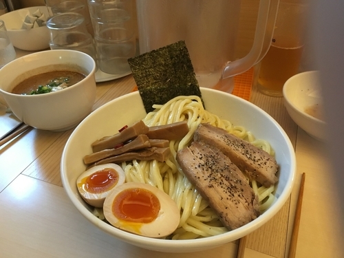 「特製つけそば ビール」@つけそば 周の写真