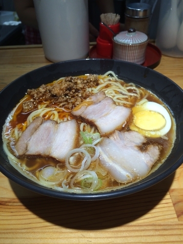「激辛(半)ラーメン並」@北大塚ラーメンの写真