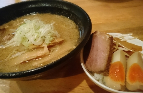 「味噌ラーメン&ご飯小盛」@ふきのとうの写真