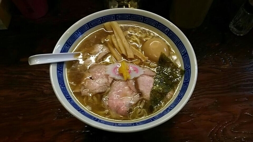 「味玉そば（麺少なめ）700円」@にぼっしー中華そば家の写真