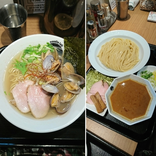 「あさりラーメン750(500)円 大盛り100円」@noodle lab style Tの写真