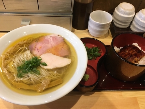 「塩そば・ひつまぶしのセット」@自家製麺 竜葵の写真