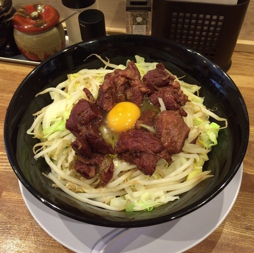 「牛すじぶっかけ（冷）」@牛すじラーメン ぶっかけ 大福の写真