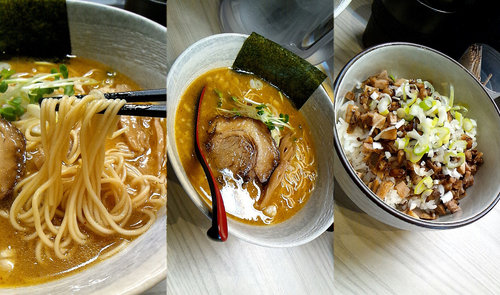 「期間限定『みそラーメン』と『ネギチャーシューご飯』」@めんや佐高の写真