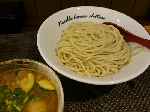 「【限定】トマトマサラつけ麺850円＋ビール」@麺庵ちとせの写真