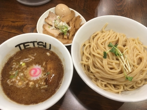 「特製つけ麺 大盛 ¥1080」@つけめんTETSU 御徒町ラーメン横丁店の写真
