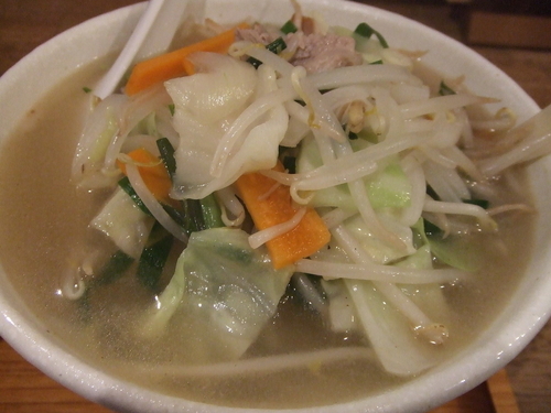 「野菜たっぷりたんめん　９５０円」@らーめんshigetomiの写真