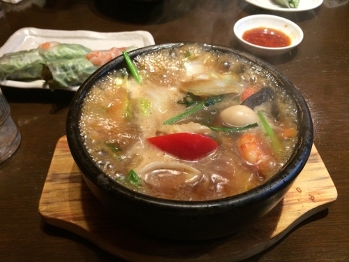 「土鍋五目あんかけラーメン」@食藝軒の写真