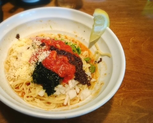 「冷やしえびまぜ 850円」@はりけんラーメンの写真